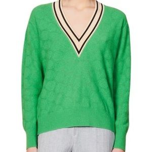 Sandro Lorezo V neck sweater wool cashmere